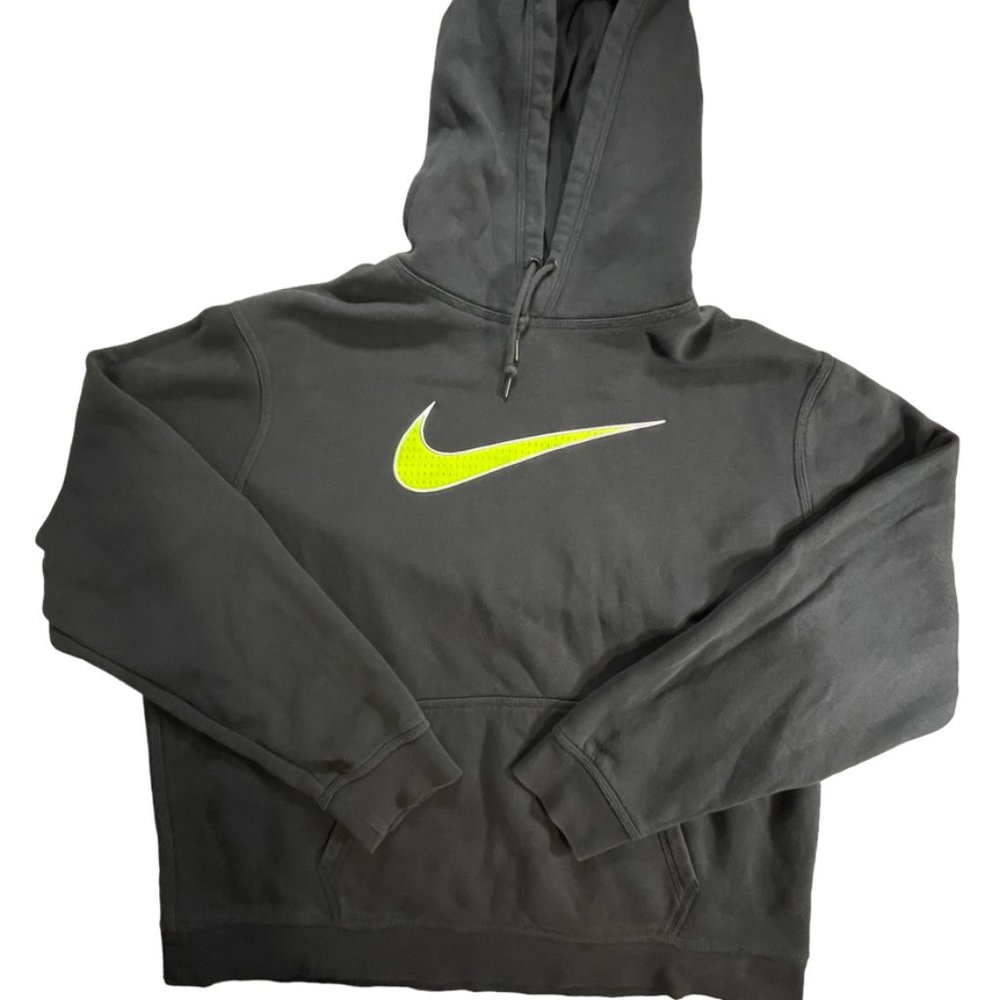 nike big check hoodie